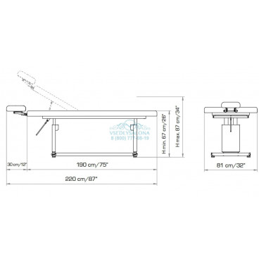Кушетка массажная &quot;EIKOS&quot;