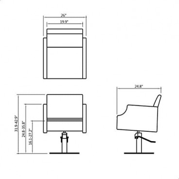 Парикмахерское кресло &quot;Bene&quot;