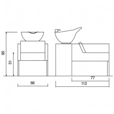 Мойка парикмахерская &quot;Kubikwash Full Color&quot;