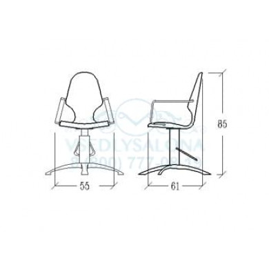 Кресло парикмахерское MYA