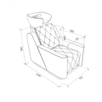 Мужская мойка барбер Manila