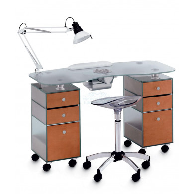 Стол маникюрный 2-ной с вытяжкой 187LХ