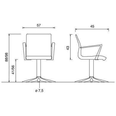 Кресло парикмахерское &quot;Aluotis Parrot&quot;