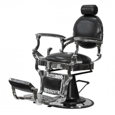 Кресло мужское барбер &quot;Ричард&quot; каркас хромированный